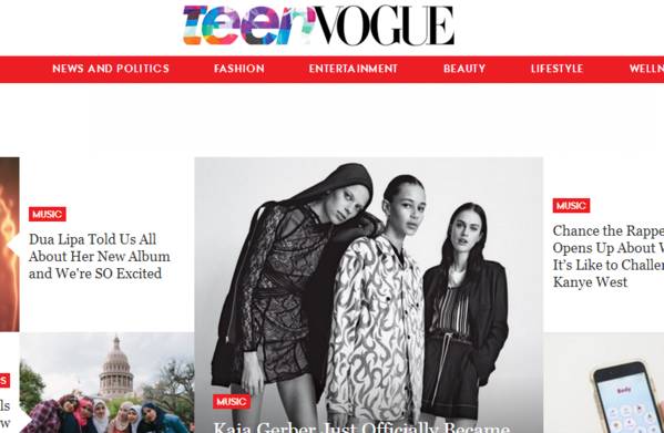 必一体育美国九本顶尖时尚杂志网站流量拼：《Teen Vogue》同比增加176%(图1)