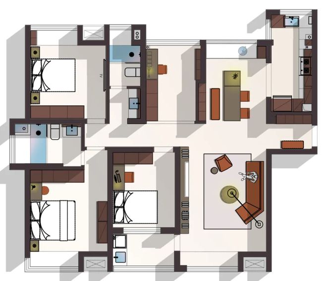 必一体育Kentin Design｜140㎡现代简约愿所有美好都恰逢其时(图1)